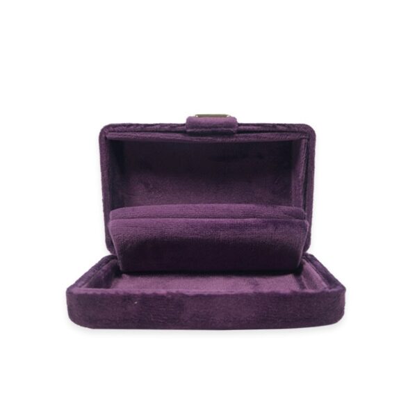 Velvet portable ring box