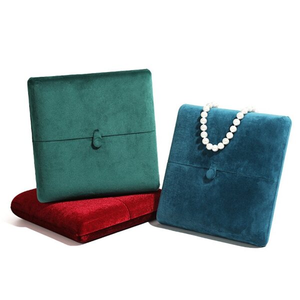 Velvet Jewelry Set Chain Box Heart-shaped Pearl Necklace Box